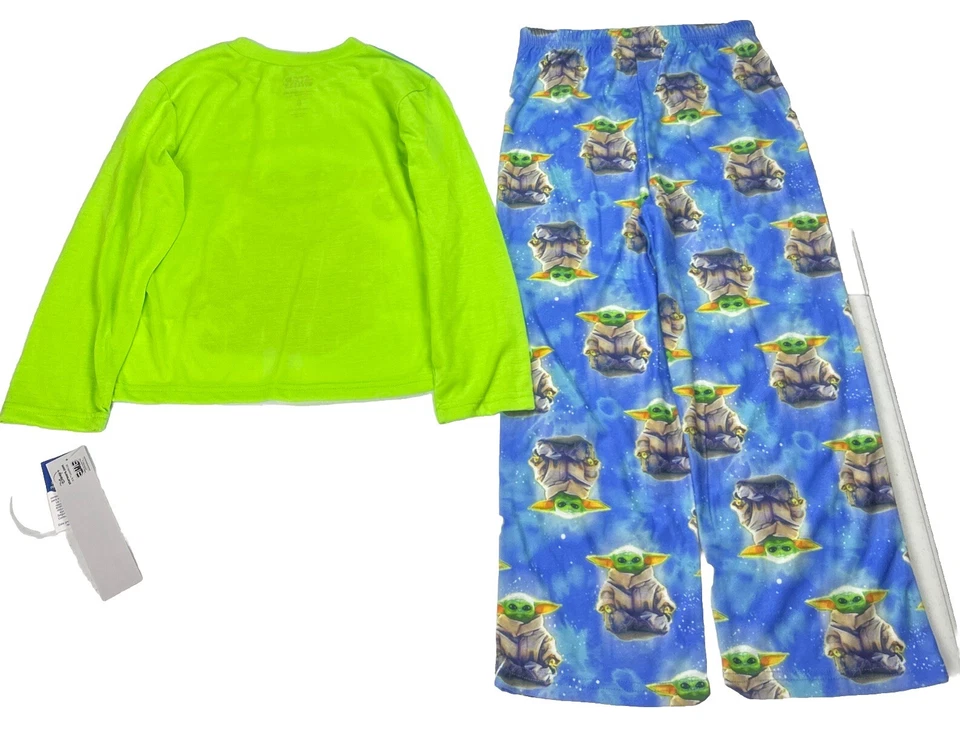 Disney Star Wars Mandalorian Kids Size 6, 2 Piece Sleepwear Set Pajamas NWT $48 - Image 2 of 4