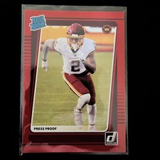 Dyami Brown Red Press Proof Rated Rookie 2021 Panini Donruss Washington