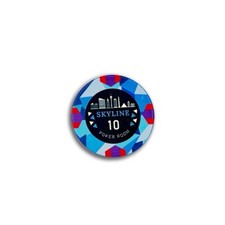 50 $10 Skyline Poker Room Ceramic Poker Chips, NEW, SEALED