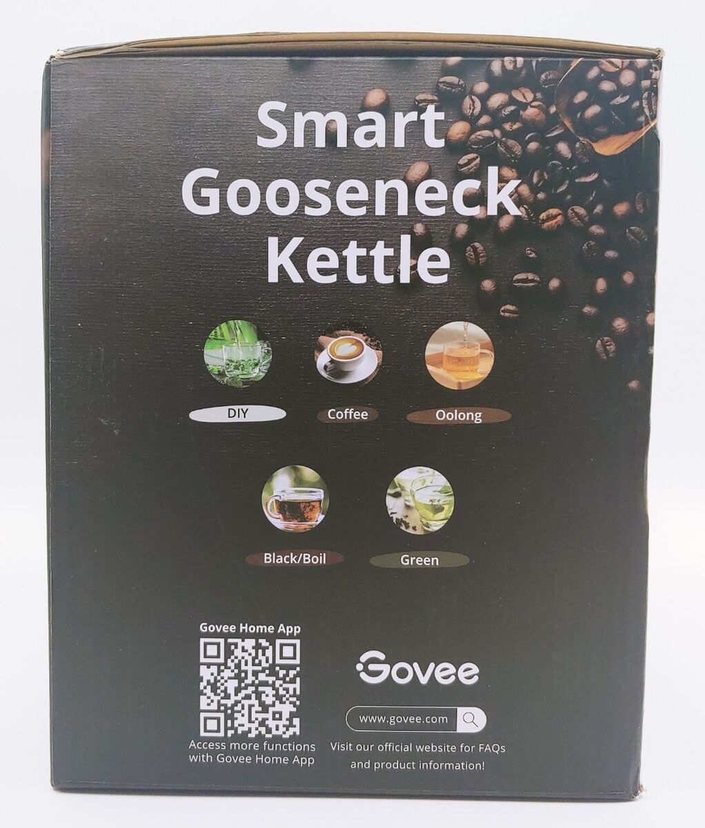 Govee Smart Electric Gooseneck Kettle H7170 Coffee/Tea Black 0.8L SEALED B2