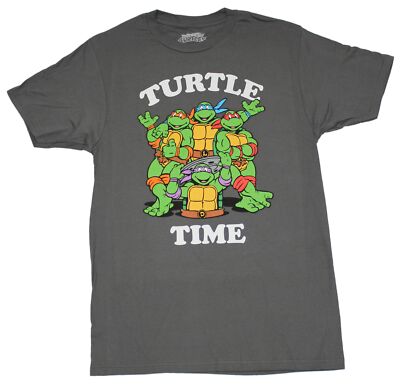 Teenage Mutant Ninja Turtles New Adult T-Shirt - It's Turtle Time