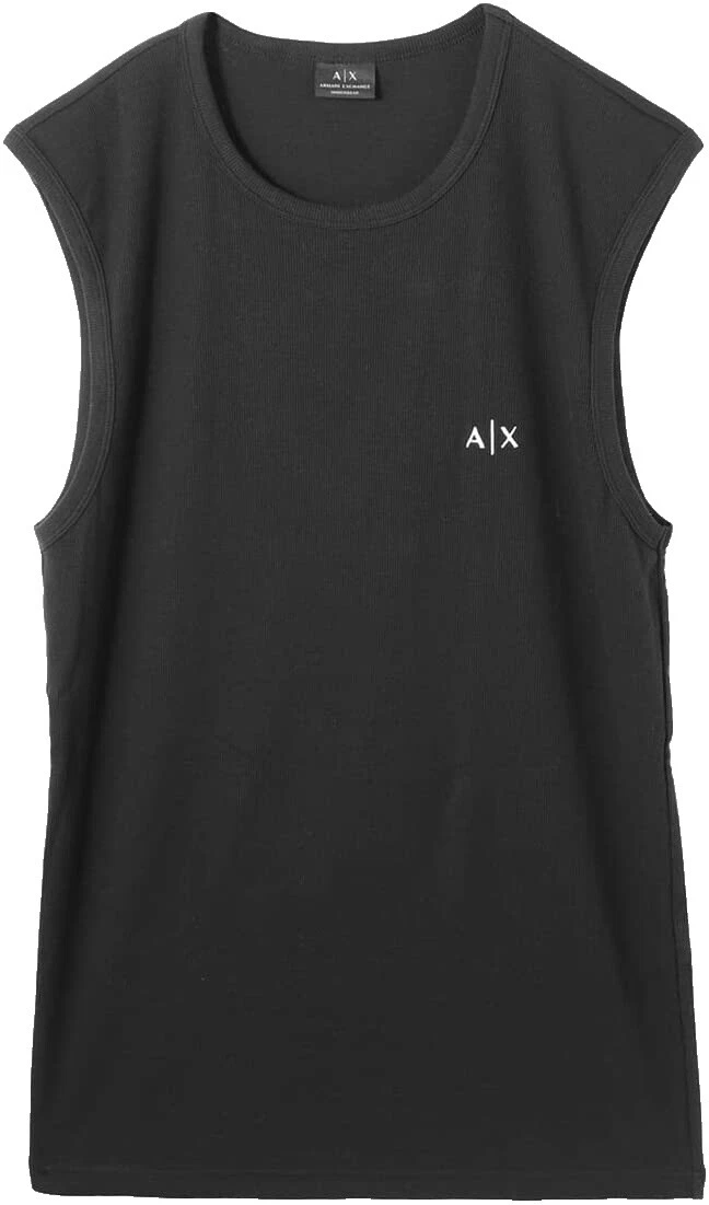 Tanque de Algodón Ropa Interior Negra para Hombres