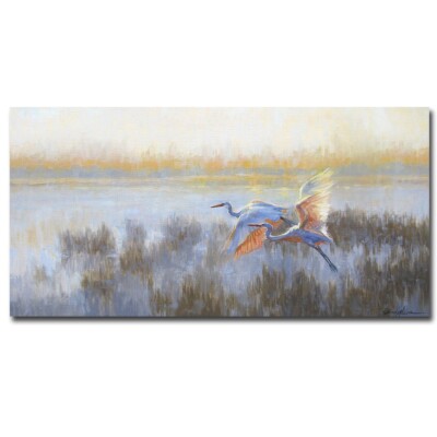 Dinner Date by Sandy Nelson Gallery-Wrapped Canvas Giclee Art (12 in x 24 in)