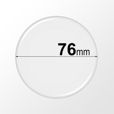 76mm Round Clear Epoxy Stickers - Self Adhesive Circle Resin Domes, Dots, Seals
