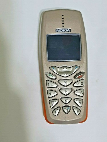 TELÉFONO CELULAR ABIERTO ORIGINAL MÓVIL 3510 DORADO AMARILLO BATERÍA, CARGADOR |