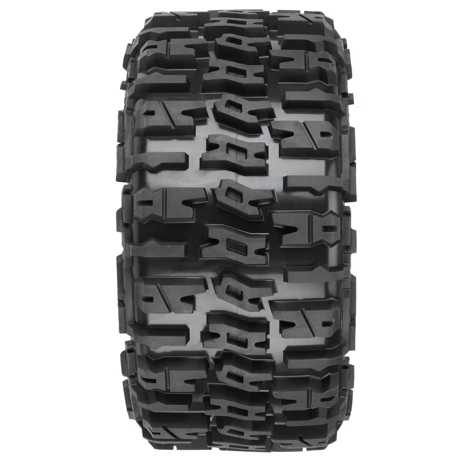 Pro-Line PRO1024010 1/6 Trencher F/R Tires Mounted w/ Raid 5.7" Black Wheels (4) - Image 3 of 4