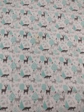 Hudson Baby Receiving Blanket Flannel Cotton Forest Animals hb