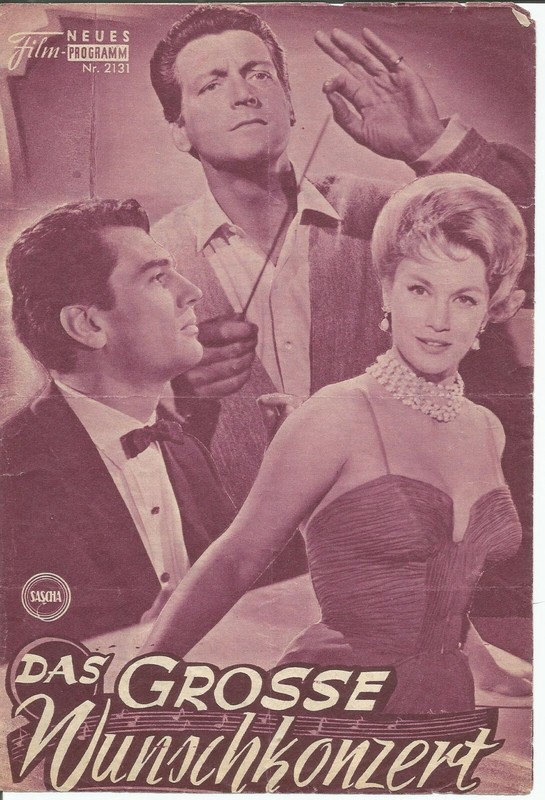 Das Grosse Wunschkonzert    Kino Neues Film Programm 1960 AUSTRIA
