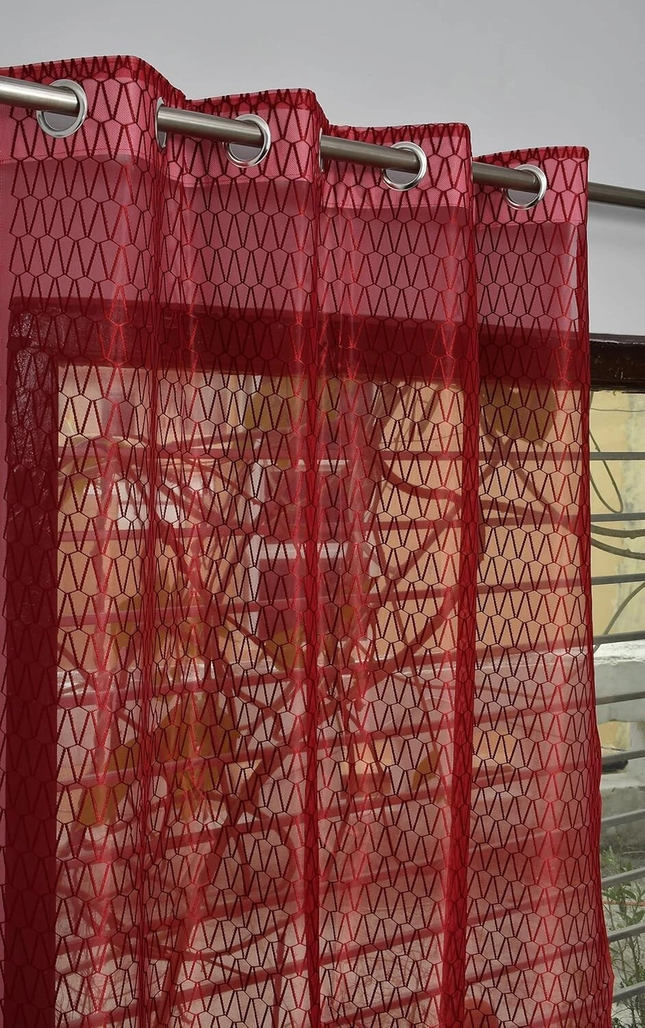 New Clear Net Window Curtain Set - 5 Foot