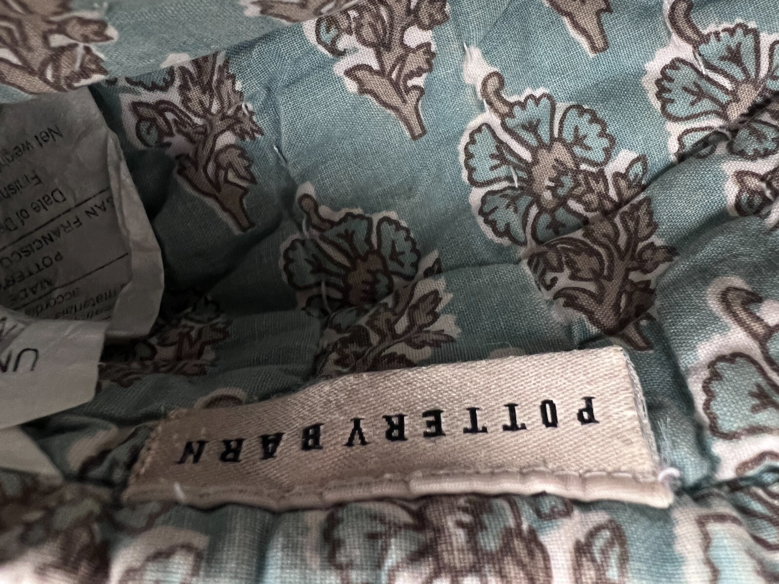 POTTERY BARN NEENA FLORAL Patchwork King Quilt 2Std Shams & 2Euro