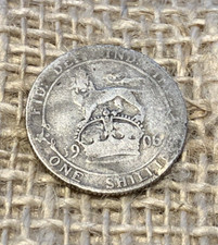 1906 Edward the 7th Silver Shilling