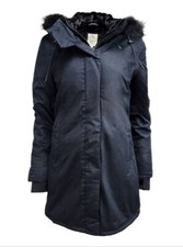 Hoodlamb Women's Nightwatch Black Nordic Warm Natural Hemp Parka Nwt