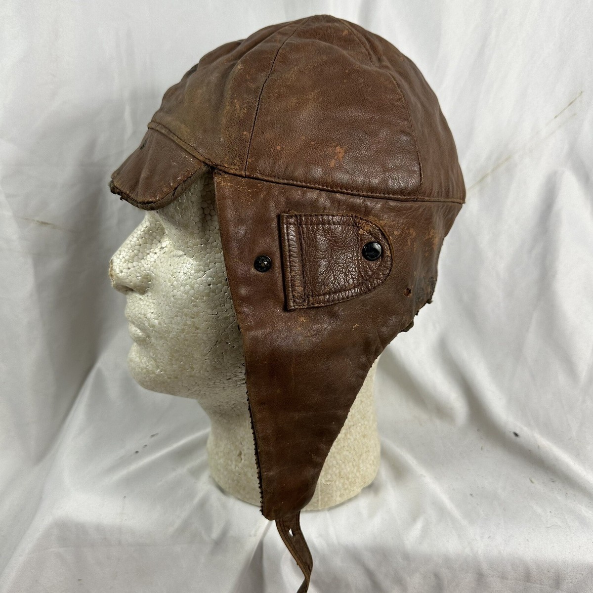 WW1 French Air Service Pilot Leather Helmet Original | eBay