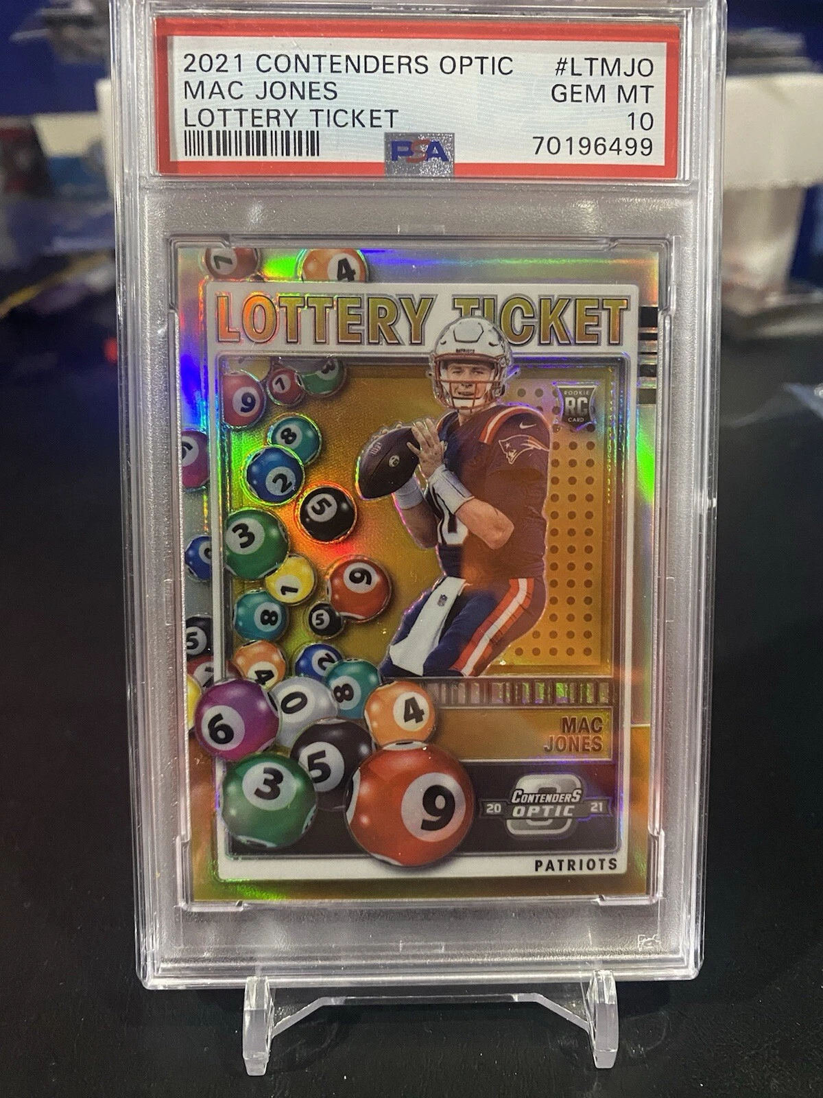 Mac Jones Panini Contenders Optic Lottery Ticket #LTMJO Base