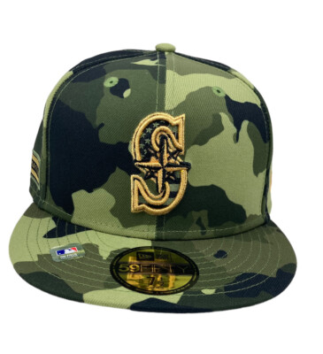 Seattle Mariners Armed Forces Day Camo New Era 59FIFTY fitted hat