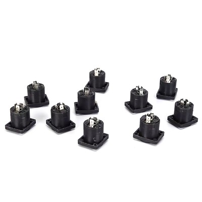 10x Speakon 4 Pin Female Jack Compatible Audio Cable Panel Socket Connector
