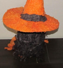 Vintage Paper Mache Witch Pinata 20" Tall Halloween Decor — photo 6