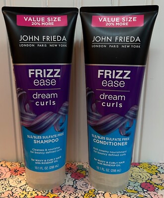 JOHN FRIEDA FRIZZ EASE DREAM CURLS  SHAMPOO & CONDITIONER 10.1 OZ VALUE SIZE