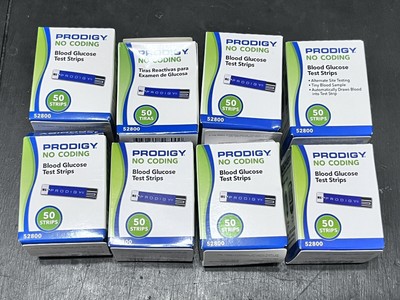 Prodigy Blood Glucose Test Strips 50 X 8 Boxes Expired