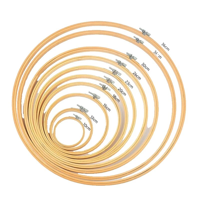 Metal Round Hoop Embroidery Hoops, Needles