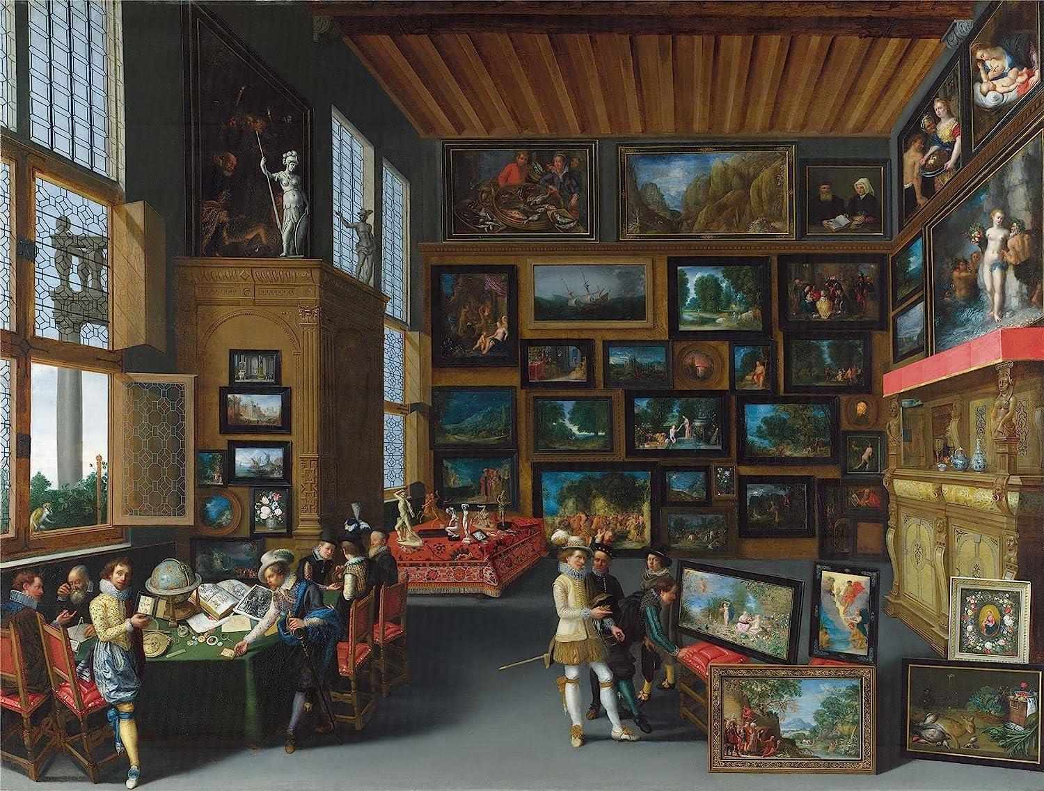 Cognoscenti in Room Hung with Pictures, Flemish Jigsaw Puzzle (1000 Pieces)