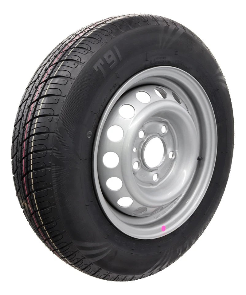 2x Komplettrad 155/80R13 84N 112x5 155 R 13 PKW Anhänger Rad Felge 4,5Jx13 DOT24 - Bild 3 von 4