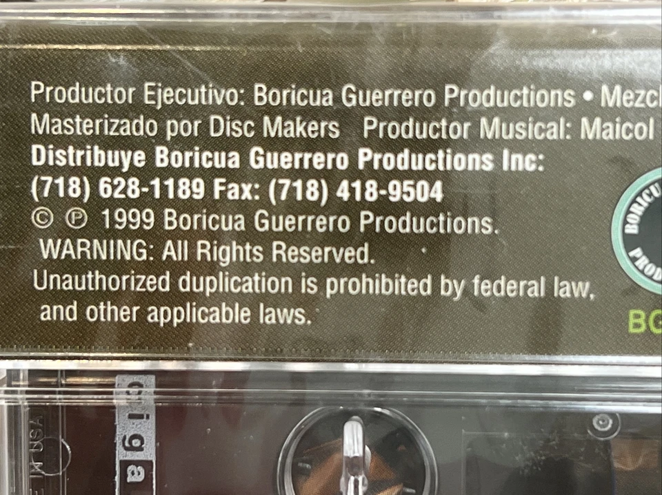 LOS REYES DEL UNDERGROUND MAICO Y MANUEL Reggaeton 90's Sealed CASSETTE - Image 3 of 4