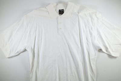 Mens Russo Basic White Polo Shirt Size 4XL NEW