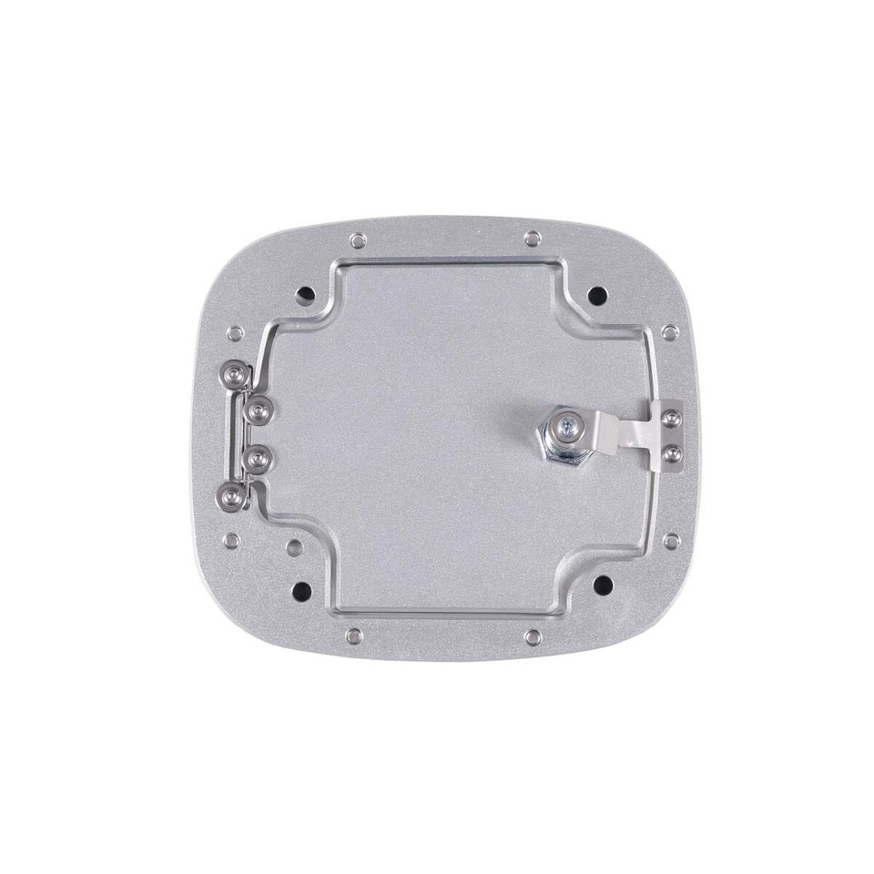 Silver Locking Fuel Door Gas Tank Cap Cover Aluminum For Toyota FJ