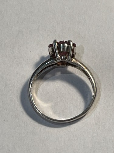 Bijoux Bague en Argent avec Améthyste Taille 54 (L46/A6) - Picture 4 of 7