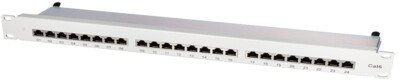 LogiLink 19' Patch Panel Kat. 6, geschirmt, 24 Port, 1 HE