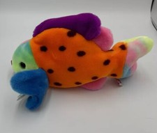 Ty Beanie Buddy Lips the Ty-Dyed Fish Large 13" 1999 Retired Plush Toy W/Tags