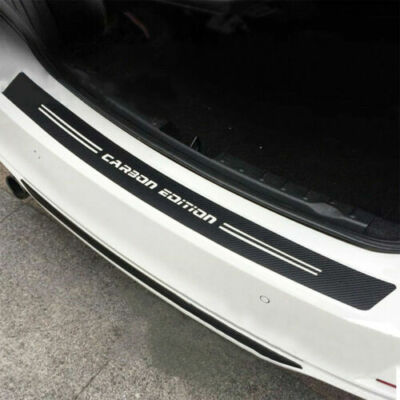 5D Carbon Fiber Vinyl Film Trunk Guard Sticker For BMW F30 F31 E90 E91 F10 F11