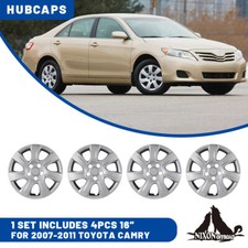 16-inch 4 Pack Wheel Covers Lacquer Snap On Hub Caps For 2007-2011 Toyota Camry