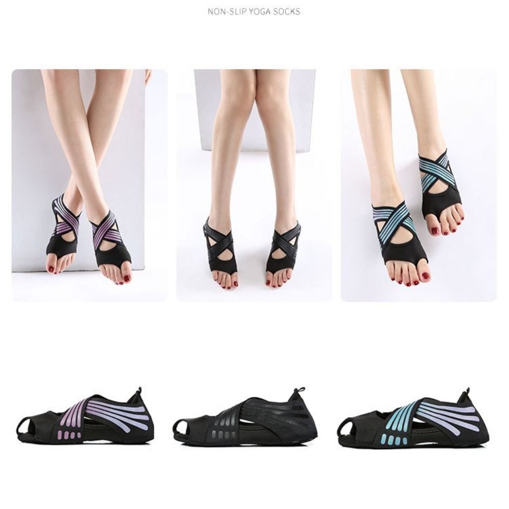 SAOLA Tutore Supporto Piedi Palestra Fitness Suola Antiscivolo Scarpe Yoga Donna Calze