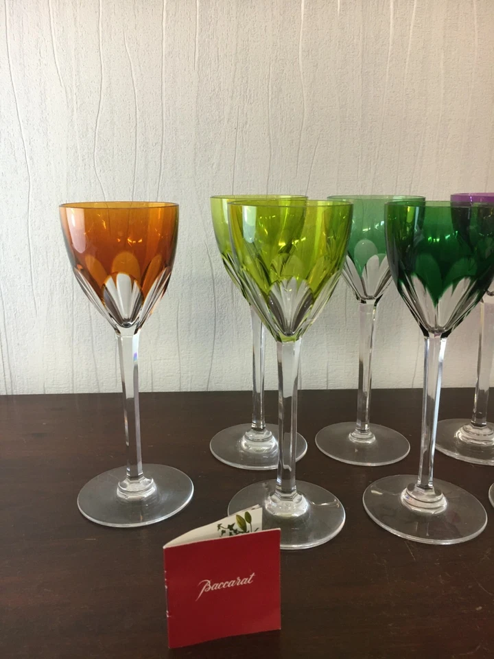 7 Bicchieri da Vino Modello Genova IN Cristallo Di Baccarat ( Costo Un Pezzo) - Immagine 3 di 4