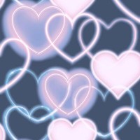 Arthouse Neon Herz Tapete Blau Pink 925605 Trendy MäDchen Schlafzimmer