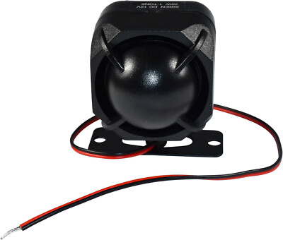 HQRP Electronic Alarm Siren 20W DC12V 118db Universal Home Security Alarm System