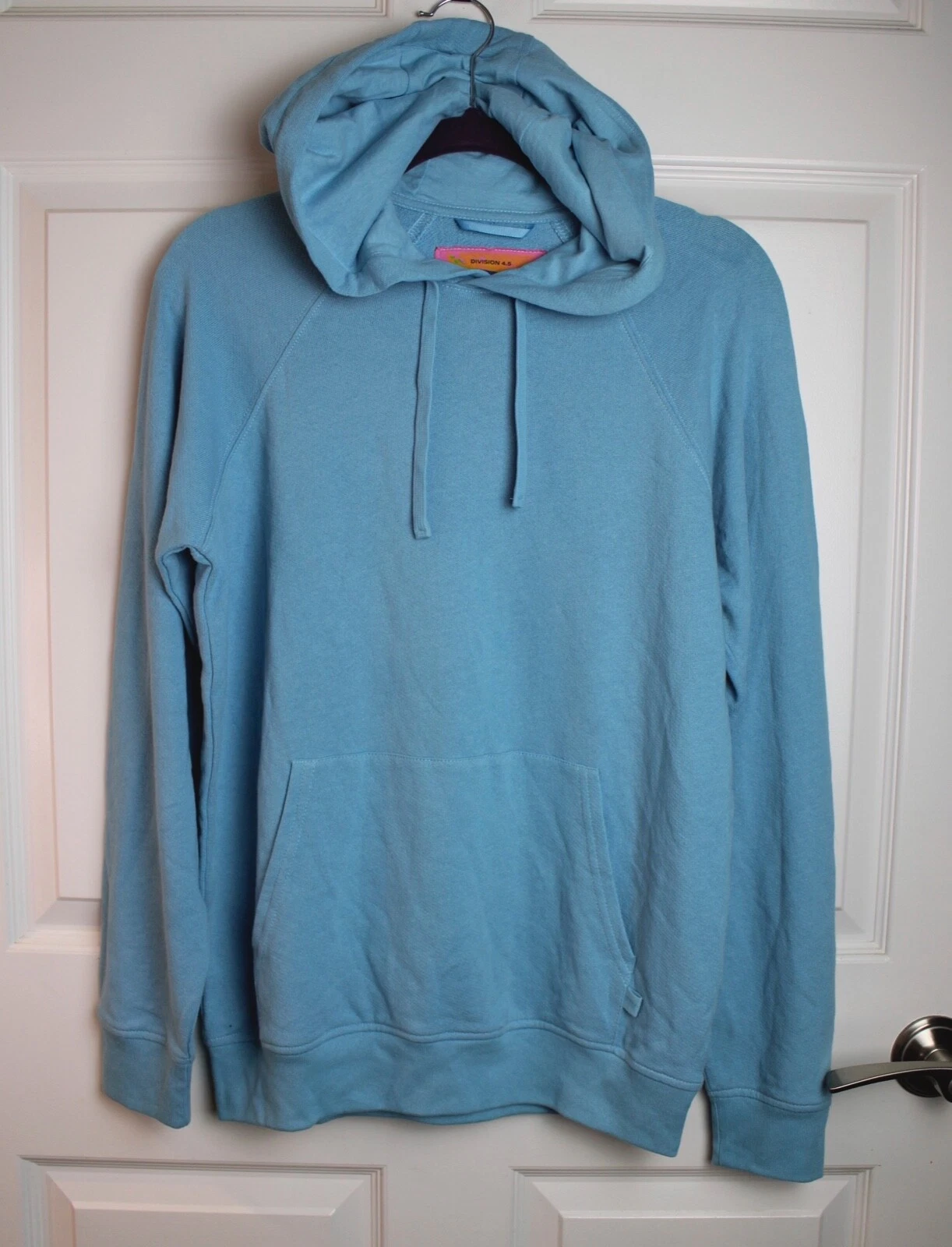 NWOT ATM Anthony Thomas Melillo Ocean Blue Pullover Hoodie French Terry Sz Small