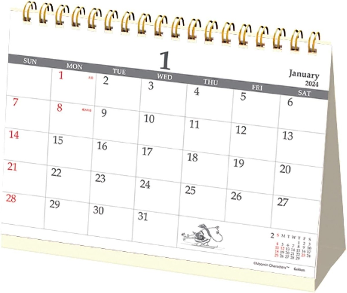 2024 DeskTop Calendar Moomin EM10001 from Japan | eBay