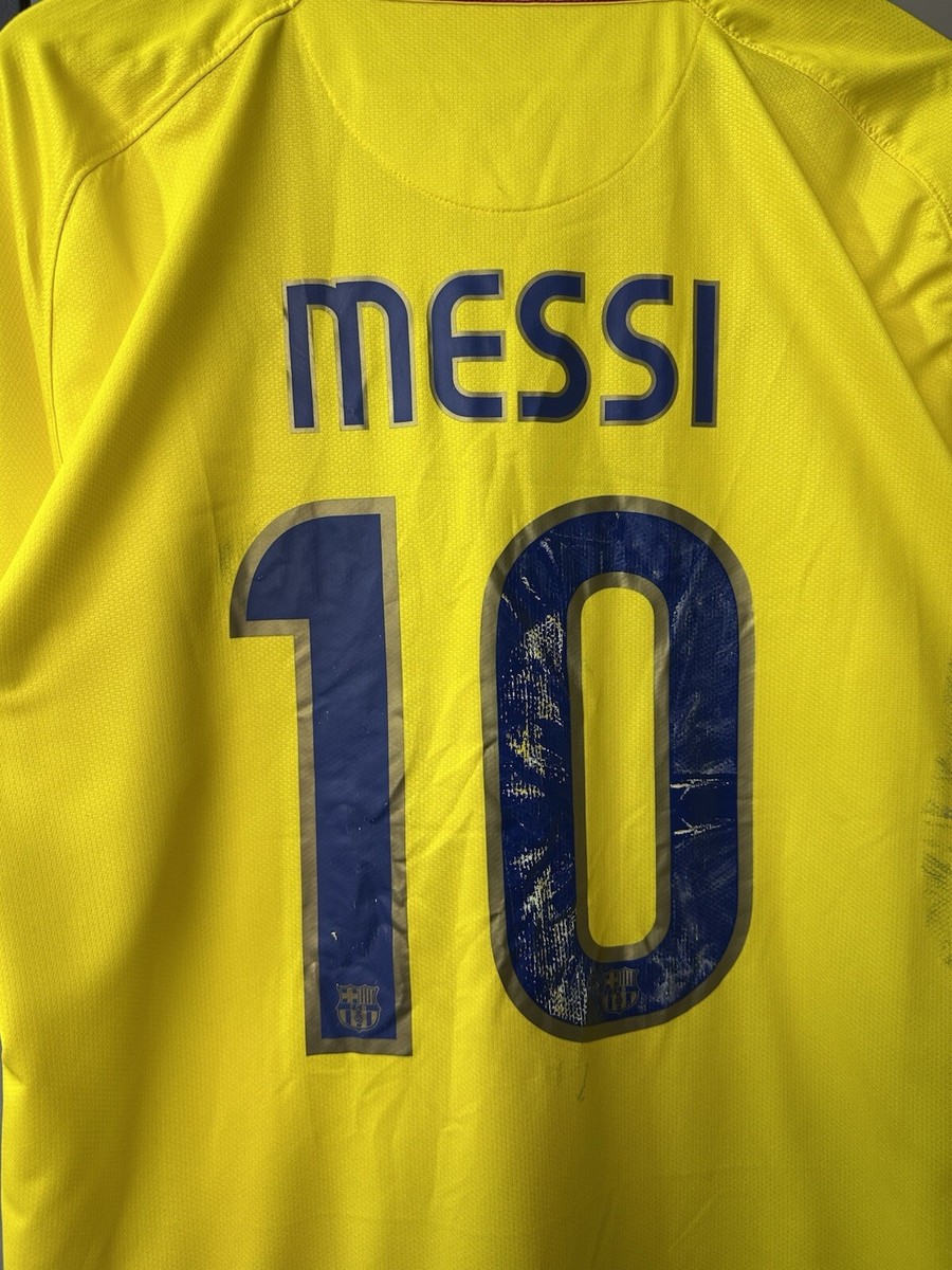 Nike FC Barcelona #10 Messi 2008 2009 Away Football Shirt Soccer