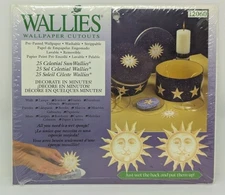 Wallies Wallpaper Cutouts Celestial Sun 90s Nostalgia New #12060 Throwback Decor