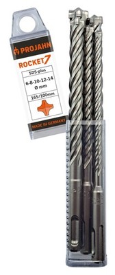 ROCKET 7 SDS-plus Set 5-tlg. Ø 6-8-10-12-14x165 mm
