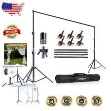 Sturdy 10x12ft Backdrop Stand, Heavy Duty Aluminum Photo Mount, 35lb Capacity