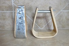 NEW western horse saddle stirrups metal wrapped 3" neck