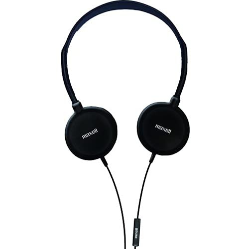 Наушники Maxell 199929 Hp200m Со встроенным Микрофоном и 6 Шнурами, Которые поворачиваются Для Плоского Расположения
