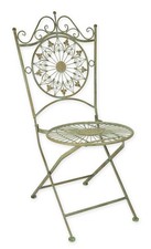 Una sedia pieghevole in ferro replica design retrò decorazione