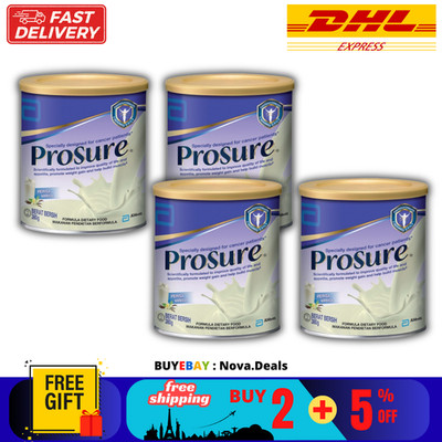 4 X Abbott Pro Sure Vanilla Milk High Protein, Prebiotic & EPA 380g