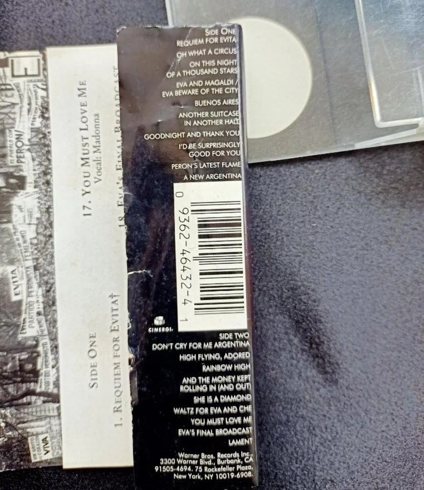 Evita - Music From The Motion Picture ( Cassette Tape ) - Image 3 of 4