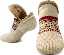 Stocking Stuffers for Adults Women Her: Womens Fuzzy Slipper Socks with Gripp...
